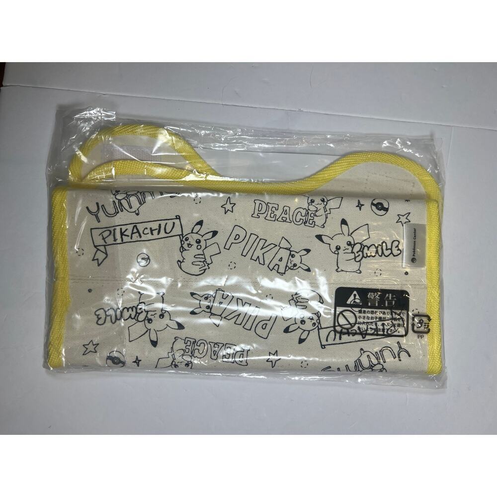 Canvas Pikachu Tissue Box Cover | Pokemon Center | Brand New from Japan
